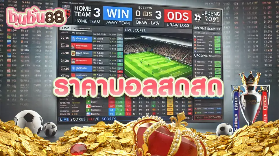 เพิ่มโอกาสชนะในการแทงบอลด้วย ราคาบอลสดสด ร่วมวิเคราะห์และเริ่มเดิมพันได้แล้ววันนี้ทาง bubu88